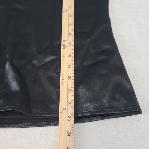 Marina women's satin black tank Sz Large Goth Fairy grunge Matrix Dark feminine - Picture 5 of 9